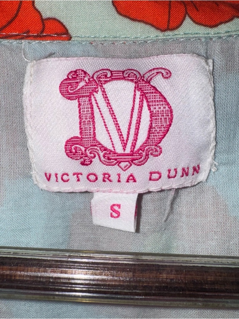 Victoria Dunn Size S Floral Mini Dress european Cotton Boho mama Mia summer - Picture 5 of 7
